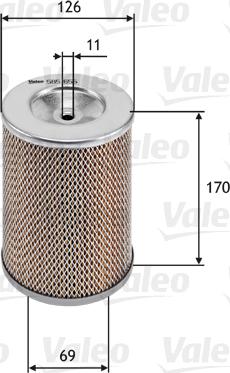 Valeo 585655 - Воздушный фильтр, двигатель unicars.by