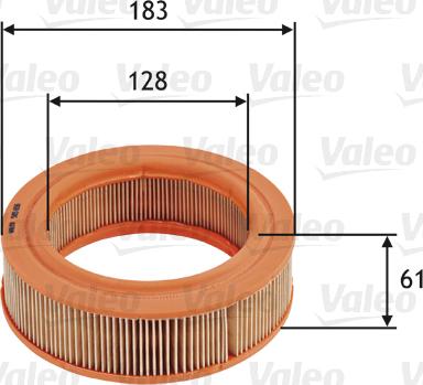 Valeo 585656 - Воздушный фильтр, двигатель unicars.by