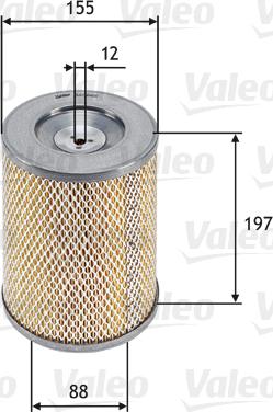 Valeo 585666 - Воздушный фильтр, двигатель unicars.by