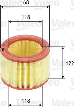 Valeo 585600 - Воздушный фильтр, двигатель unicars.by