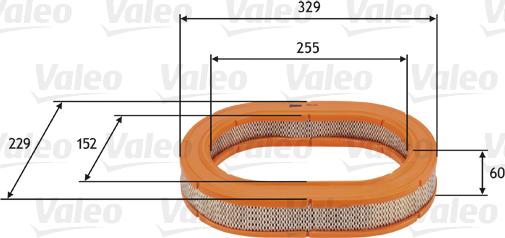 Valeo 585723 - Воздушный фильтр, двигатель unicars.by