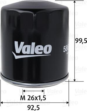 Valeo 586152 - Масляный фильтр unicars.by