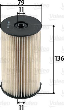 Valeo 587904 - Топливный фильтр unicars.by