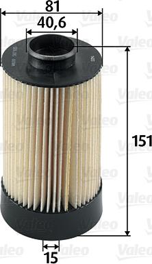 Valeo 587935 - Топливный фильтр unicars.by