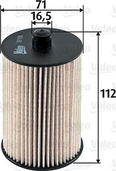 Valeo 587930 - Топливный фильтр unicars.by