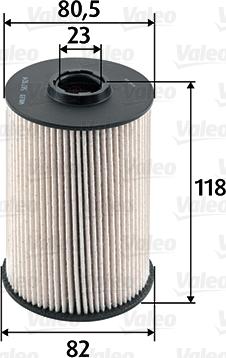 Valeo 587924 - Топливный фильтр unicars.by