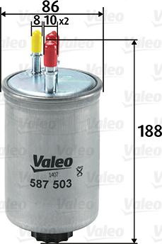 Valeo 587503 - Масляный фильтр unicars.by