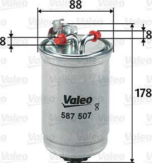 Valeo 587507 - Масляный фильтр unicars.by