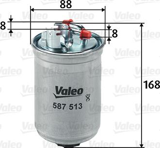 Valeo 587513 - Топливный фильтр unicars.by