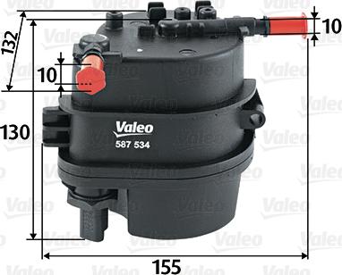 Valeo 587534 - Топливный фильтр unicars.by