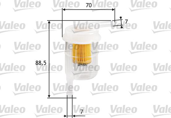 Valeo 587045 - Топливный фильтр unicars.by