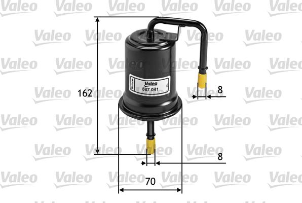 Valeo 587041 - Топливный фильтр unicars.by