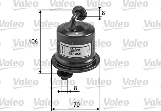 Valeo 587055 - Топливный фильтр unicars.by