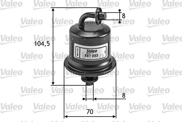 Valeo 587052 - Топливный фильтр unicars.by