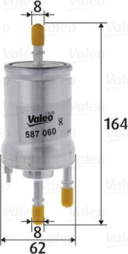 Valeo 587060 - Топливный фильтр unicars.by