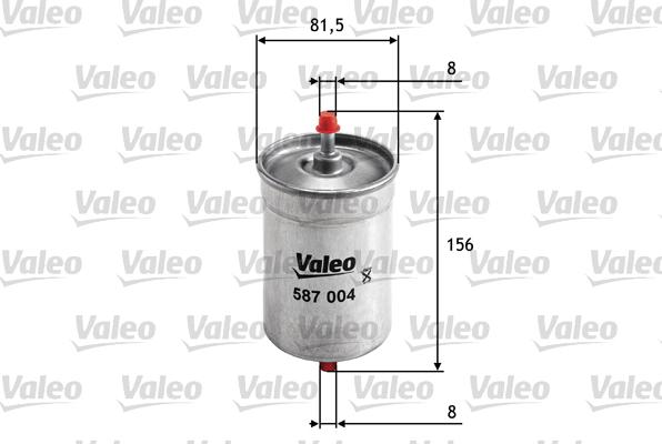 Valeo 587004 - Топливный фильтр unicars.by