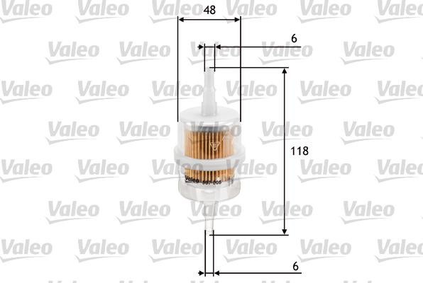 Valeo 587005 - Топливный фильтр unicars.by