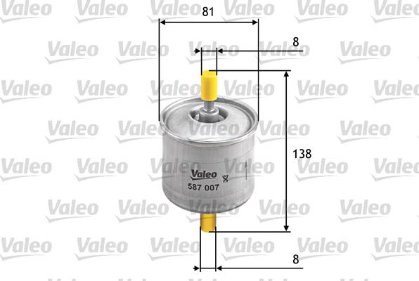 Valeo 587007 - Масляный фильтр unicars.by