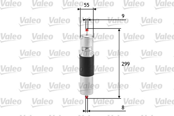 Valeo 587014 - Топливный фильтр unicars.by