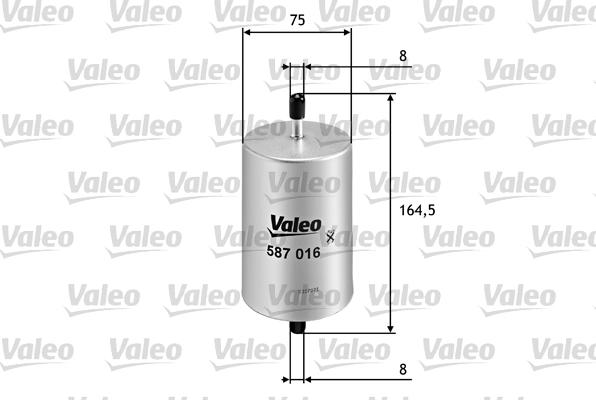 Valeo 587016 - Масляный фильтр unicars.by