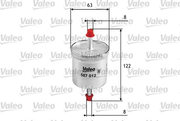 Valeo 587012 - Топливный фильтр unicars.by