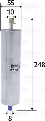 Valeo 587088 - Топливный фильтр unicars.by