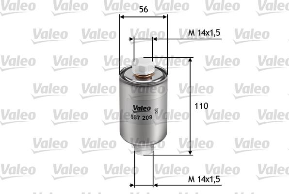 Valeo 587209 - Топливный фильтр unicars.by