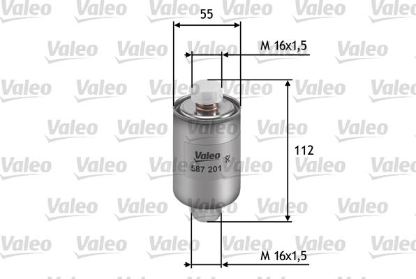 Valeo 587201 - Топливный фильтр unicars.by