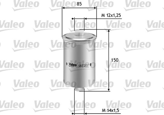 Valeo 587202 - Топливный фильтр unicars.by