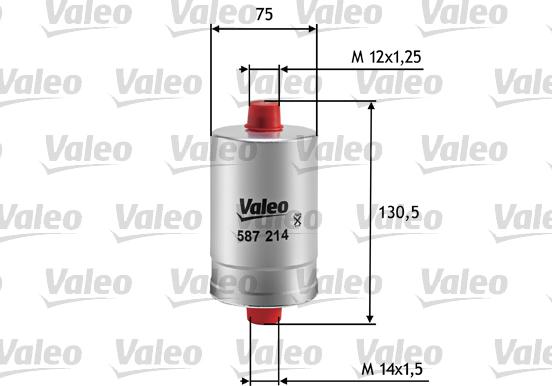 Valeo 587214 - Топливный фильтр unicars.by