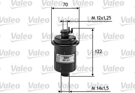 Valeo 587211 - Топливный фильтр unicars.by