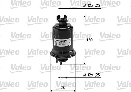 Valeo 587222 - Топливный фильтр unicars.by