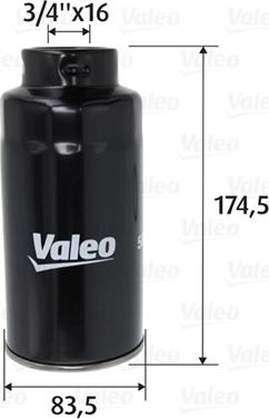 Valeo 587757 - Топливный фильтр unicars.by