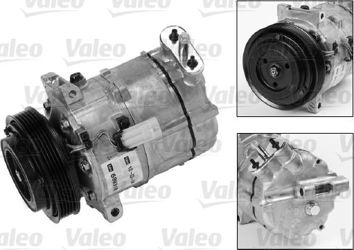 Valeo 699818 - Компрессор кондиционера unicars.by