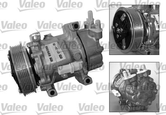 Valeo 699356 - Компрессор кондиционера unicars.by