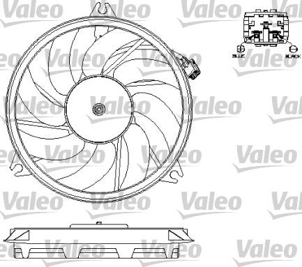 Valeo 696073 - Вентилятор, охлаждение двигателя unicars.by