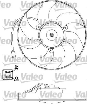 Valeo 696191 - Вентилятор, охлаждение двигателя unicars.by