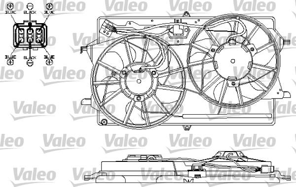 Valeo 696149 - Вентилятор, охлаждение двигателя unicars.by