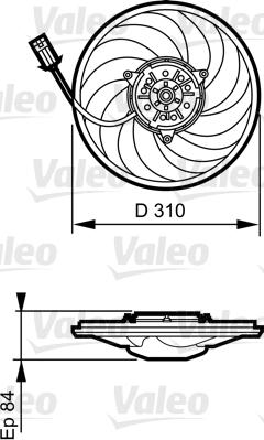 Valeo 696367 - Вентилятор, охлаждение двигателя unicars.by