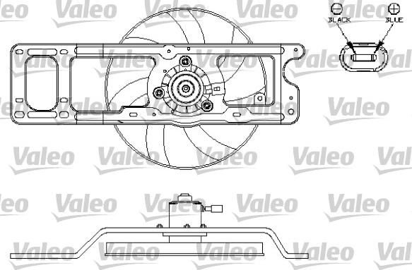 Valeo 696216 - Вентилятор, охлаждение двигателя unicars.by