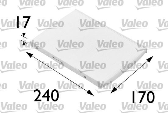 Valeo 698689 - Фильтр воздуха в салоне unicars.by