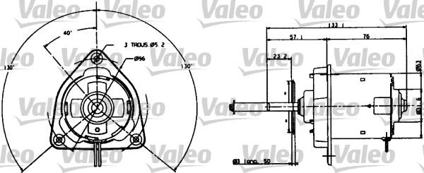 Valeo 698004 - Электродвигатель, вентилятор радиатора unicars.by