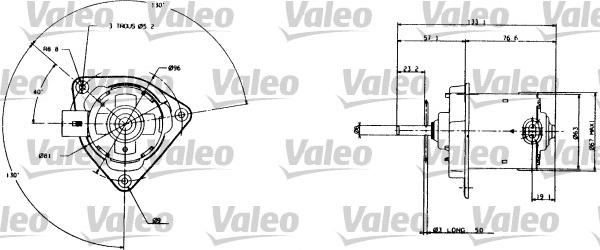 Valeo 698005 - Электродвигатель, вентилятор радиатора unicars.by