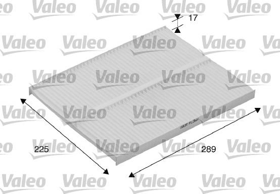 Valeo 698167 - Фильтр воздуха в салоне unicars.by