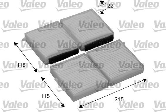 Valeo 698891 - Фильтр воздуха в салоне unicars.by