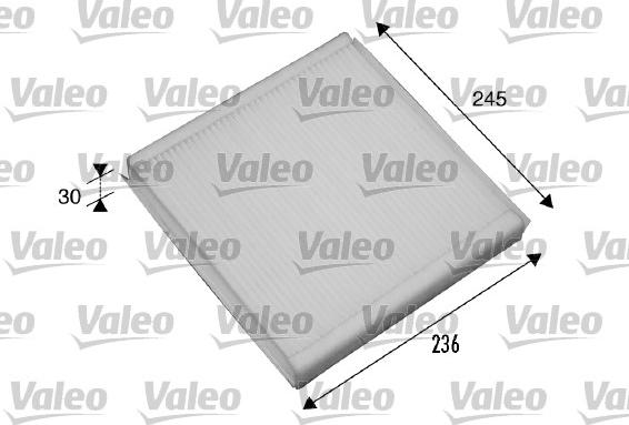 Valeo 698861 - Фильтр воздуха в салоне unicars.by