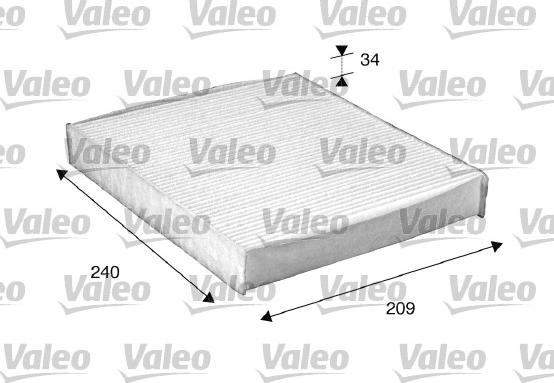 Valeo 698882 - Фильтр воздуха в салоне unicars.by