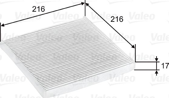 Valeo 698796 - Фильтр воздуха в салоне unicars.by