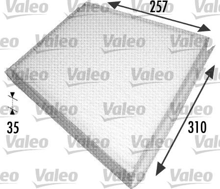 Valeo 698702 - Фильтр воздуха в салоне unicars.by