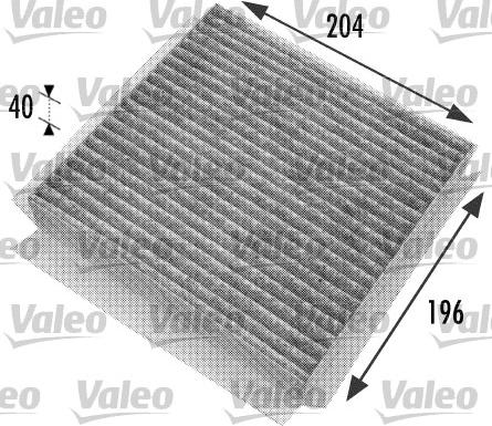 Valeo 698774 - Фильтр воздуха в салоне unicars.by